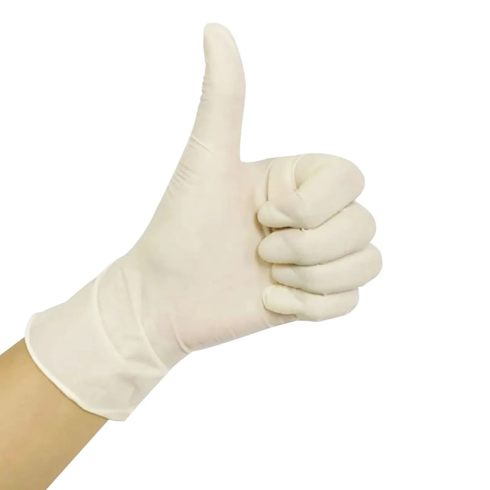 قفازات طبية لاتكس disposable مع أو بدون بودرة لفحص المرضى مع شهادة CE و ISO