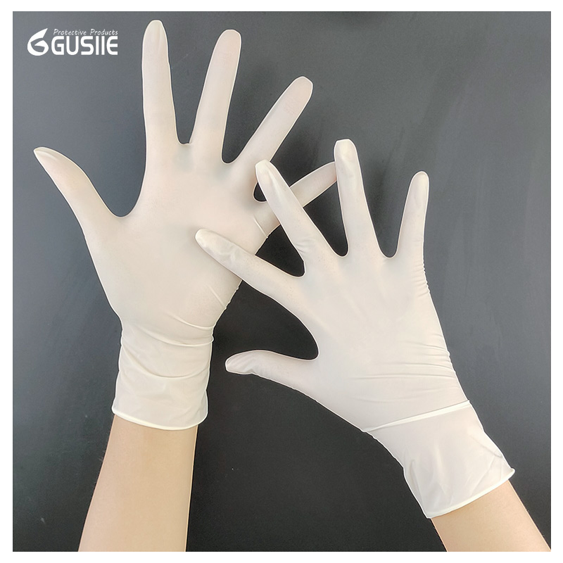 قفازات لاتكس disposable عالية الجودة للاستخدام في الطعام والطب