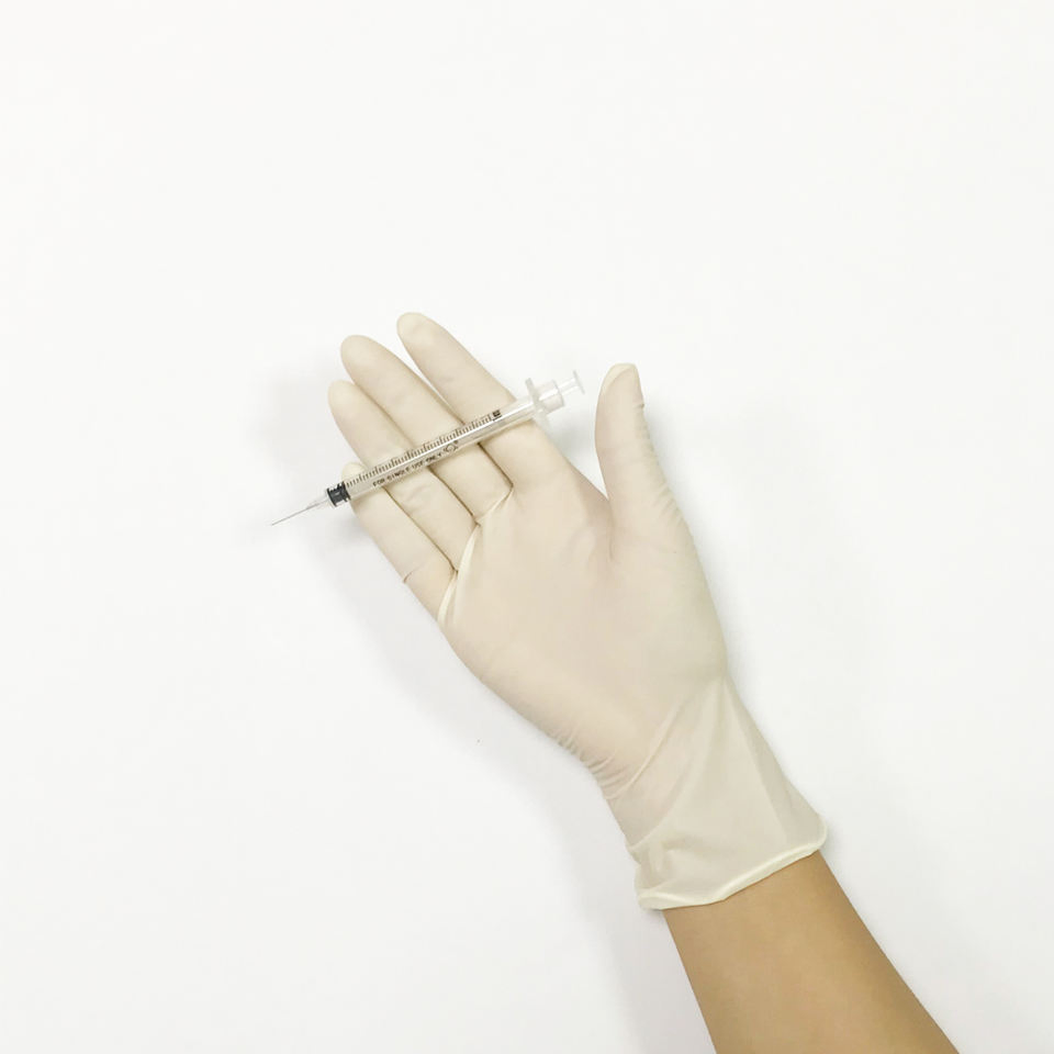 قفازات فحص لاتكس طبية ذات جودة عالية بالجملة قفازات فحص مطاطية disposable