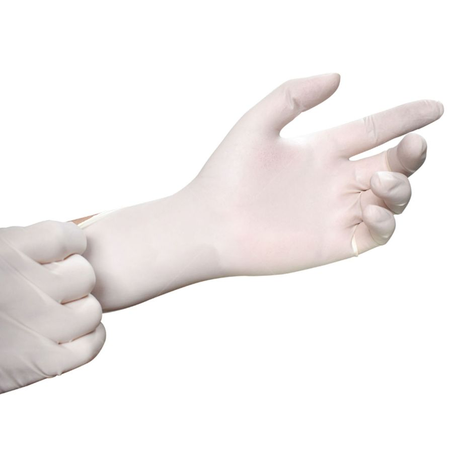 قفازات لاتكس disposable للاستخدام الطبي (خالية من البودرة)