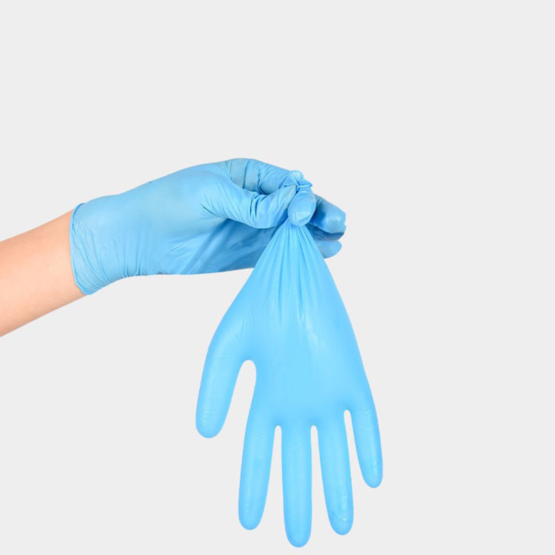 قفازات طبية نيتريل PVC لاتكس disposable قوية للغاية ذات مرونة عالية للفحص