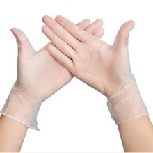 قفازات فينيل زرقاء من PVC، قفازات طبية disposable مع بودرة