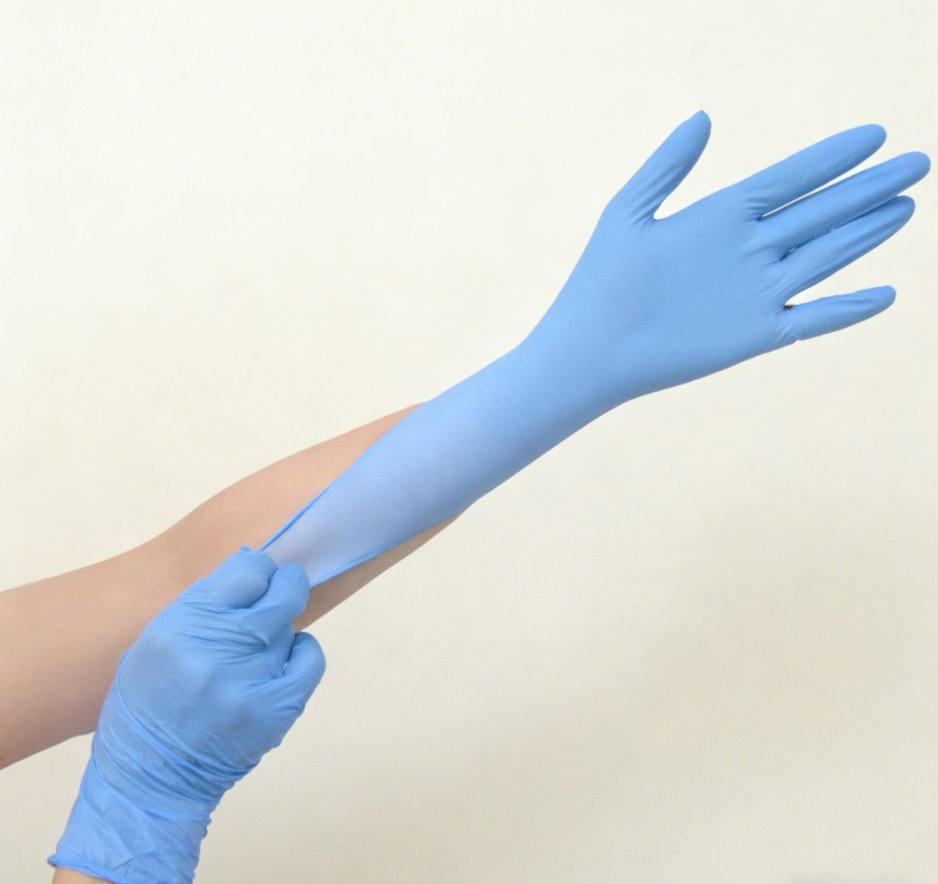 قفازات طبية لاتكس للاستخدام الواحد غير معقمة