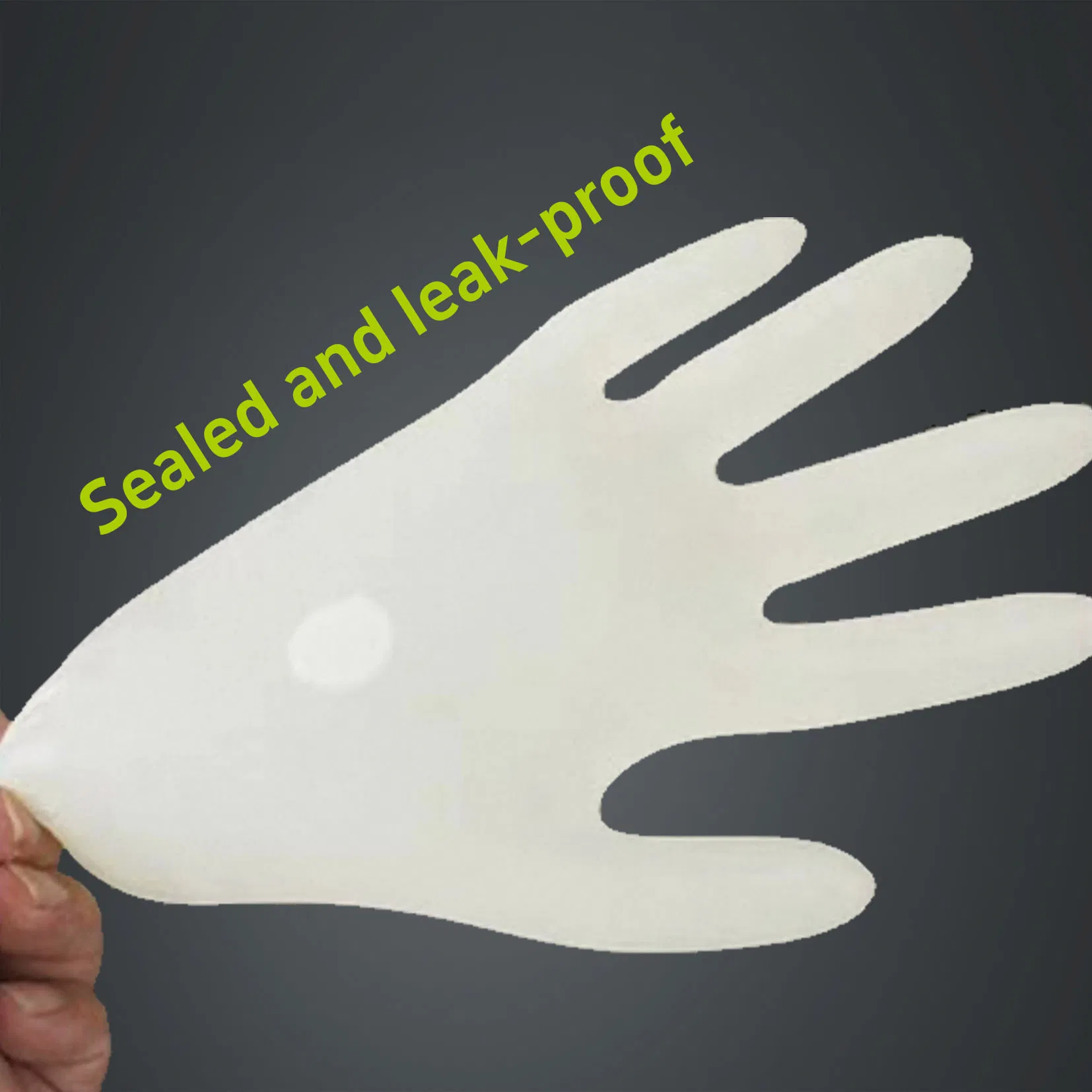 قفازات فحص لاتكس طبية disposable خالية من البودرة مطاط غير معقم