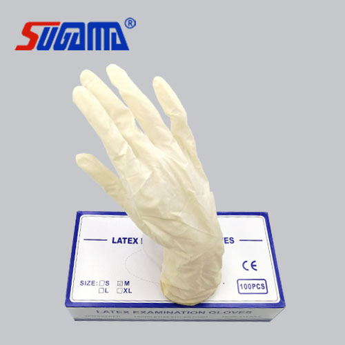 قفازات فحص طبية لاتكس disposable