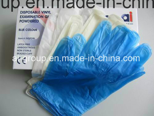 قفازات طبية من الفينيل disposable مع مسحوق أو بدون مسحوق مع FDA