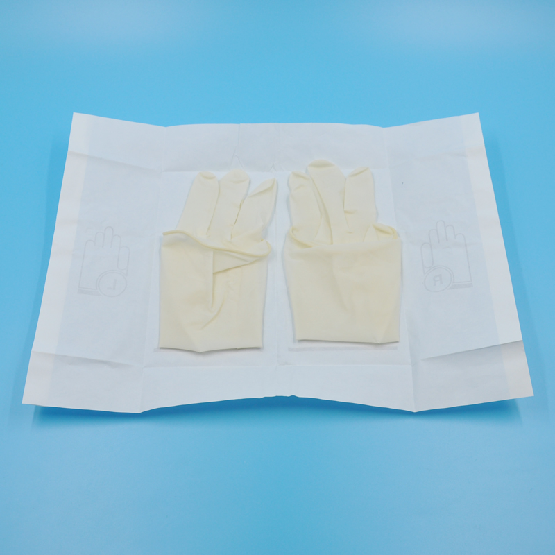 قفازات جراحية طبية معقمة disposable من اللاتكس المطاطي، خالية من المسحوق، ذات جودة عالية مع شهادة CE