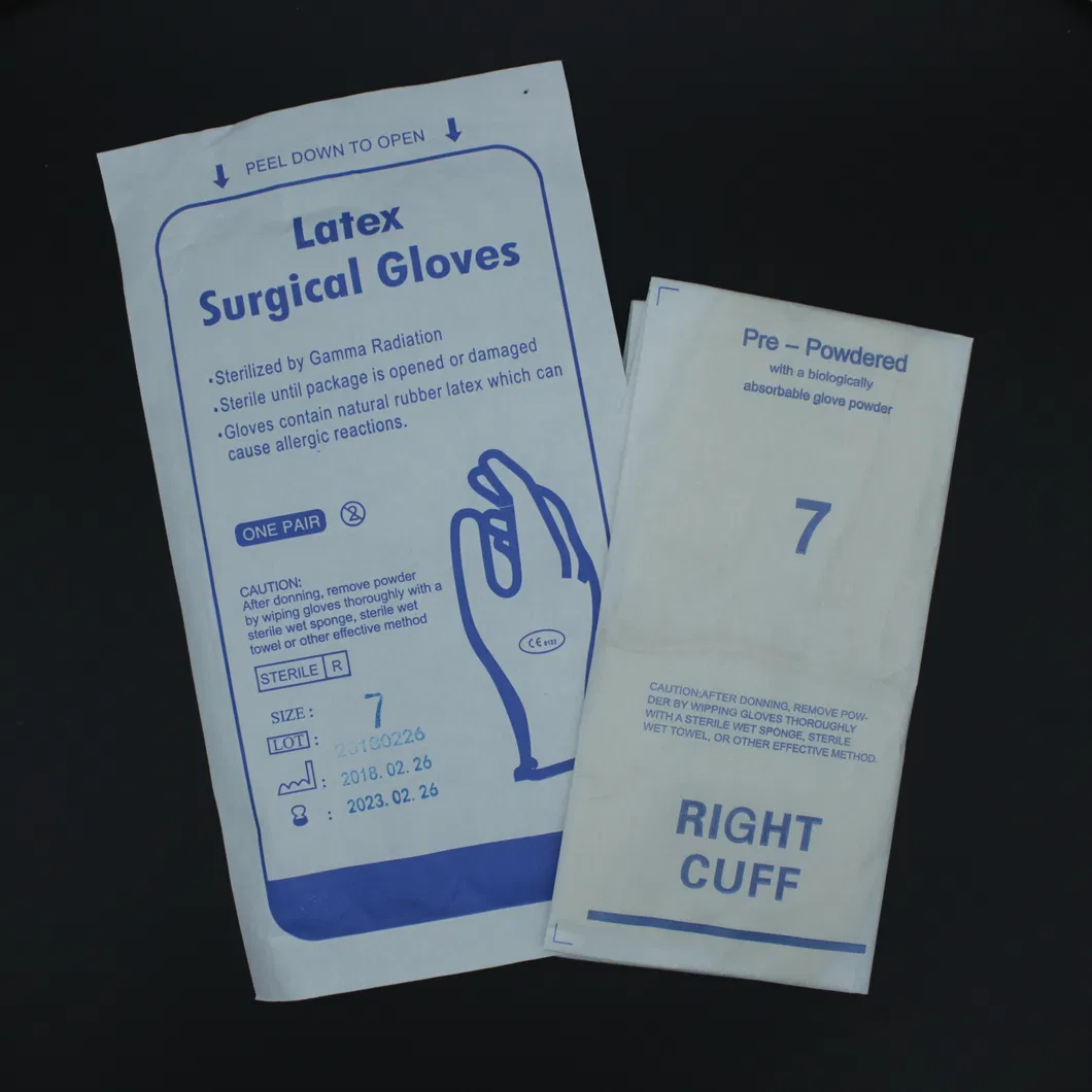 قفازات جراحية لاتكس disposable للاستخدام الطبي
