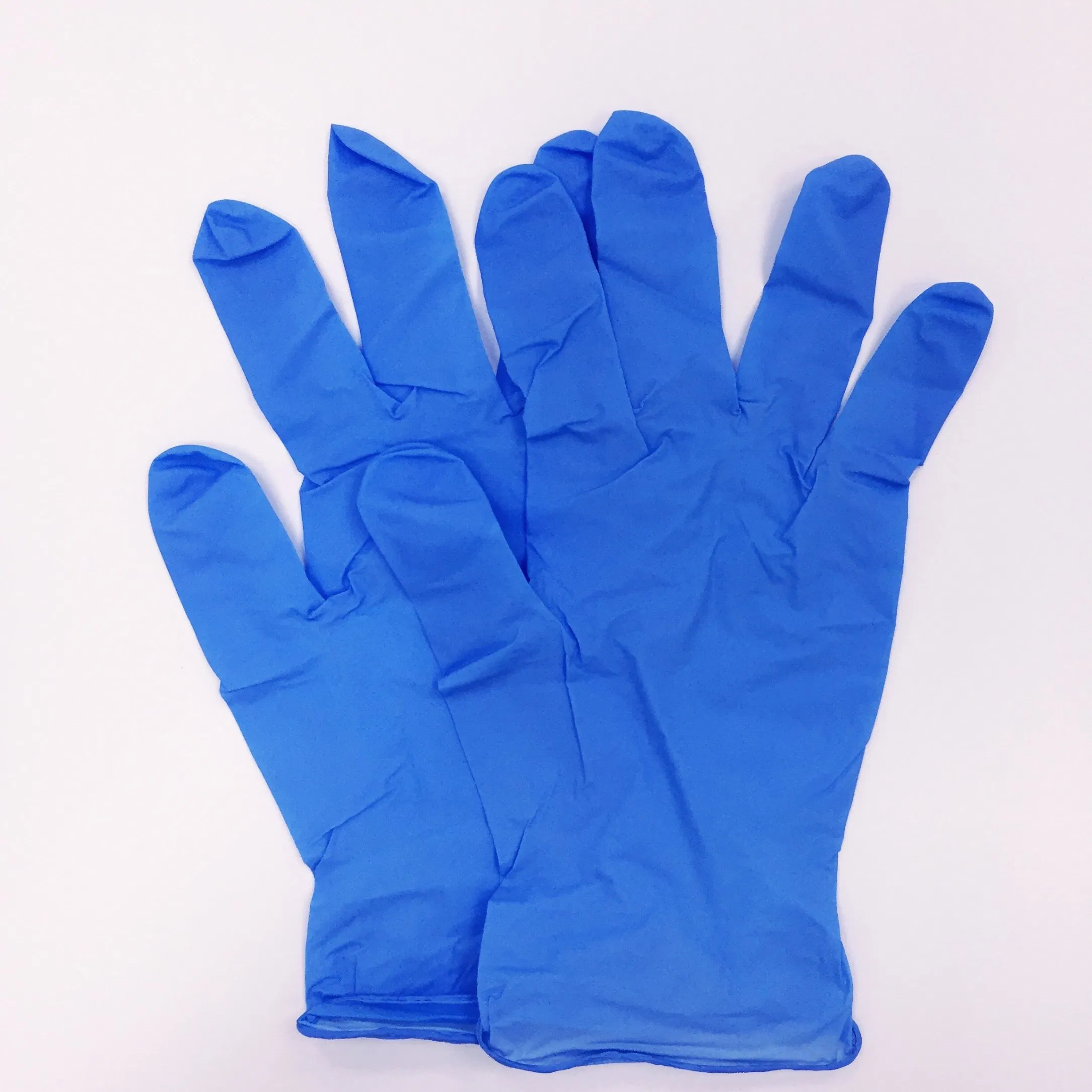 قفاز طبي نيتريل خالي من المسحوق disposable بألوان مختلفة