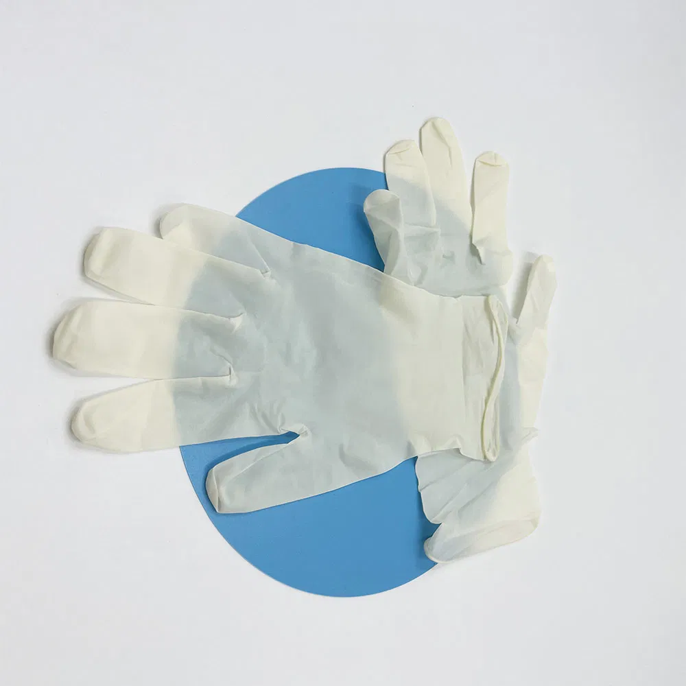 مصنع جملة قفازات فحص لاتكس disposable غير معقمة خالية من البودرة للاستخدام الطبي