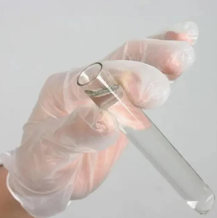 قفازات فحص طبية من الفينيل خالية من اللاتكس لمقدمي الرعاية المسنين خالية من البودرة قفازات PVC disposable بيضاء