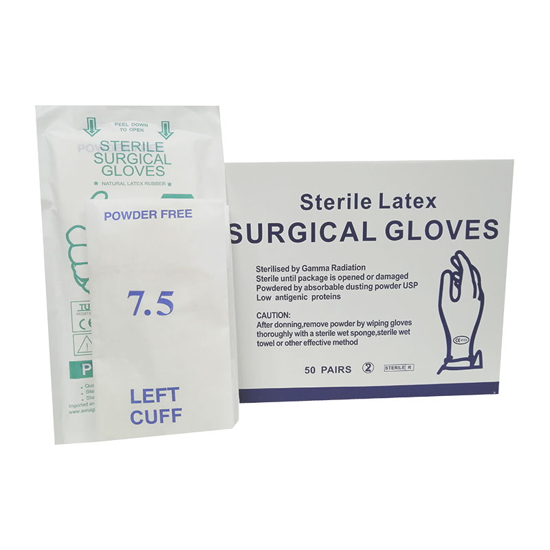 قفازات فحص لاتكس disposable فاخرة للاستخدام الطبي