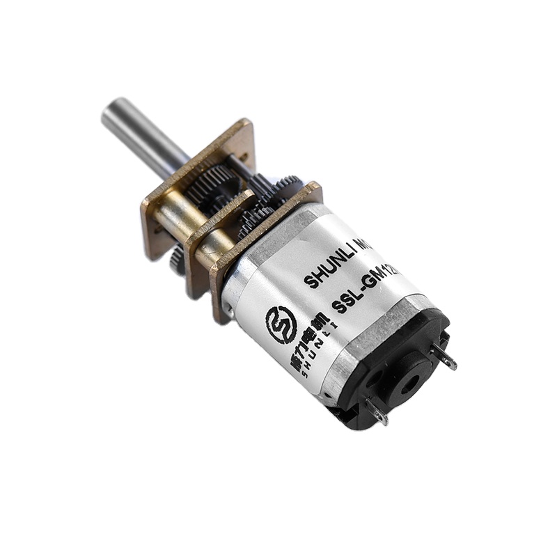 Shunli 4.5V/6V/10V/12V DC Gear Motor with N20 Micro Motor Gearbox Permanent Magnet Construction Brush Commutation for Toys
