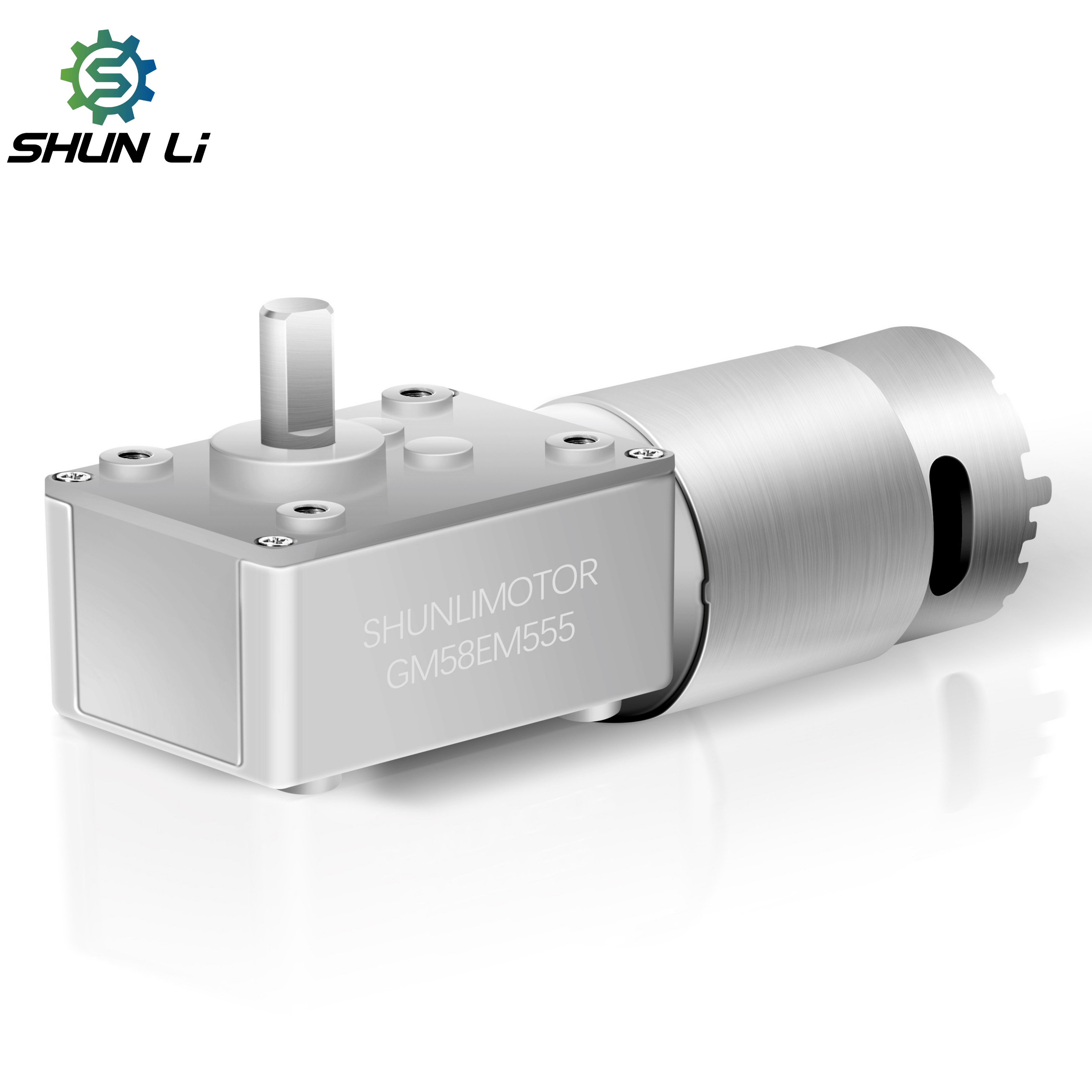 TJW58FX 24v 12v 100rpm Electric Right Angle Dc Worm Gear Reduction Motor with Encoder for Robot