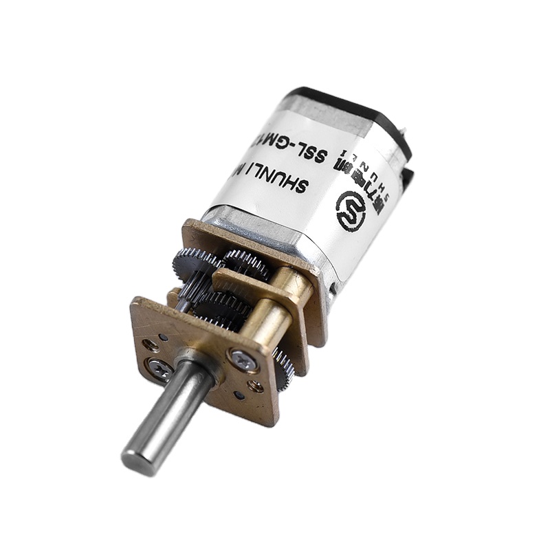Shunli 4.5V/6V/10V/12V DC Gear Motor with N20 Micro Motor Gearbox Permanent Magnet Construction Brush Commutation for Toys
