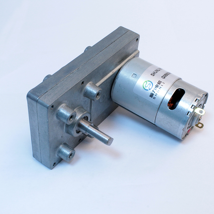 Square Gearbox 100mm with 555 Dc 12v 24v Encoder Gear Motor Electric Lawn Mower Motor