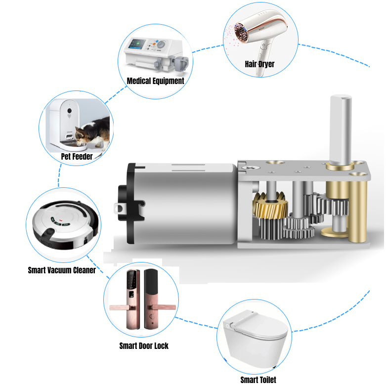 Gear Motor 10 Rpm  Worm Gear Motor Brush Worm Gear Motor 24v 12 Volt for Automatic Equipment