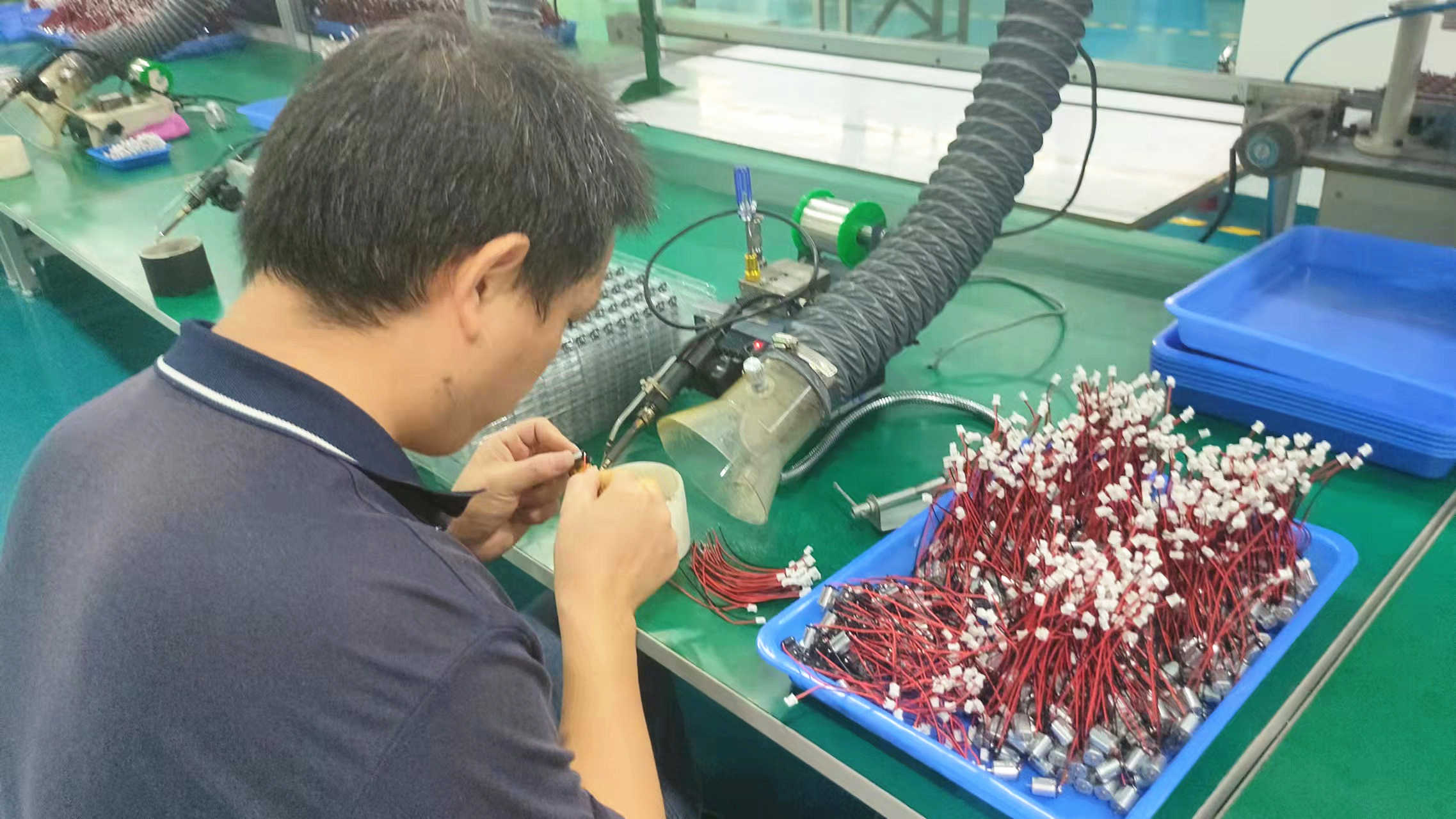 Precision soldering process in Luv Motors micro motor manufacturing