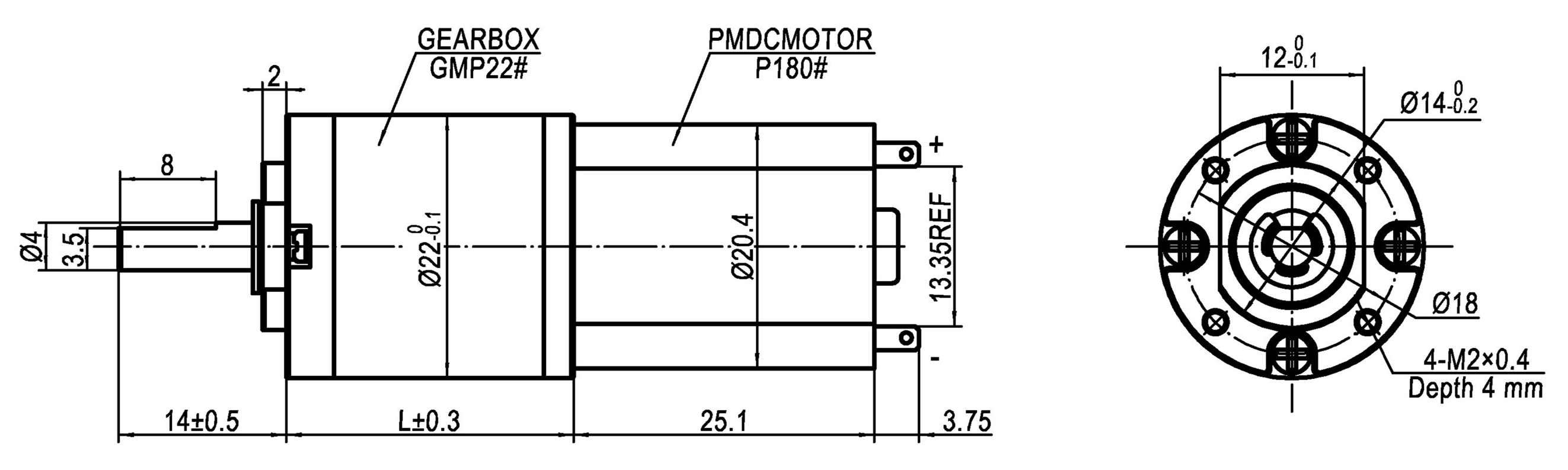Motor Dimension Details