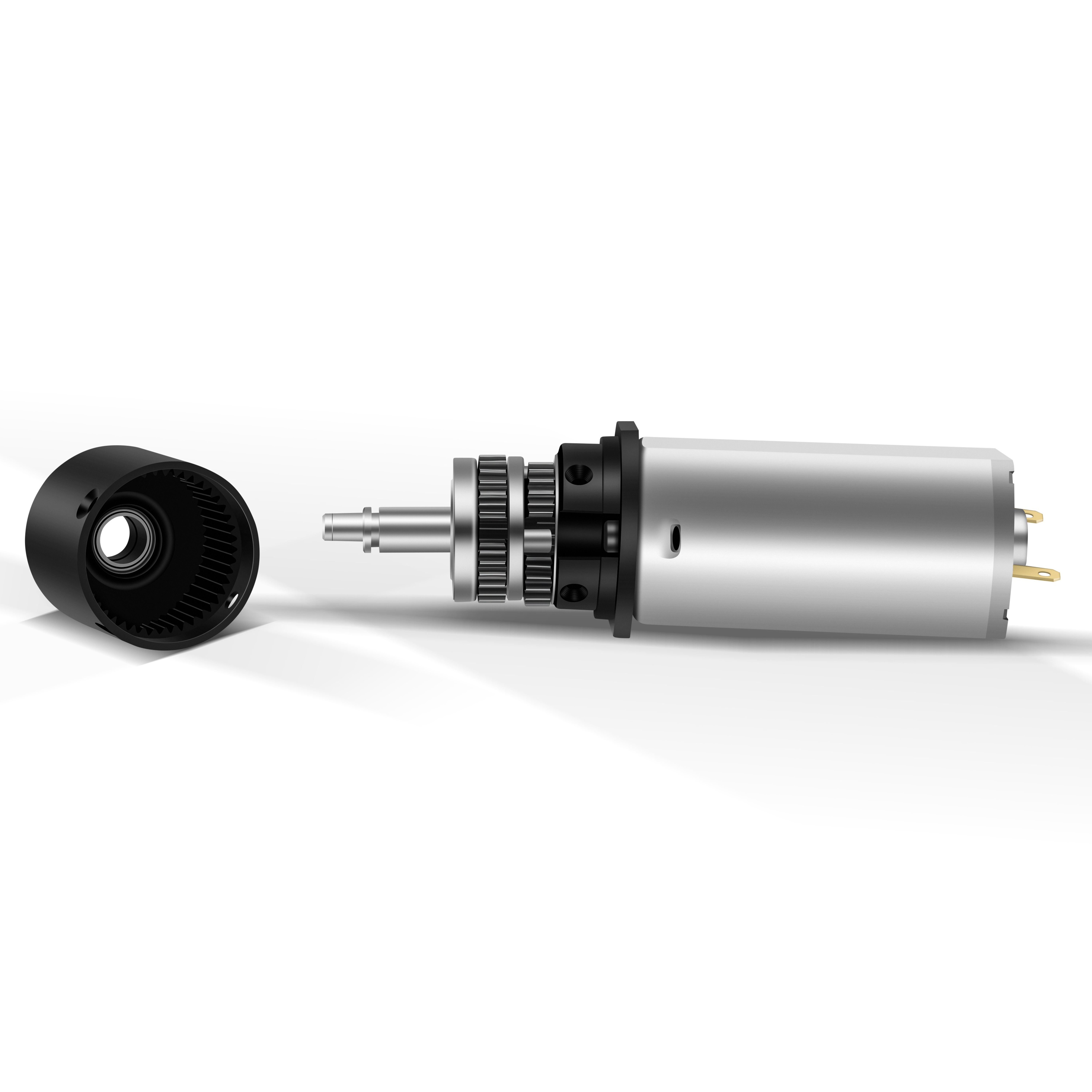 High Torque 0.5Nm Low Speed 100rpm  6v 12v with 24mm Gearbox Dc Planetary Gear Motor