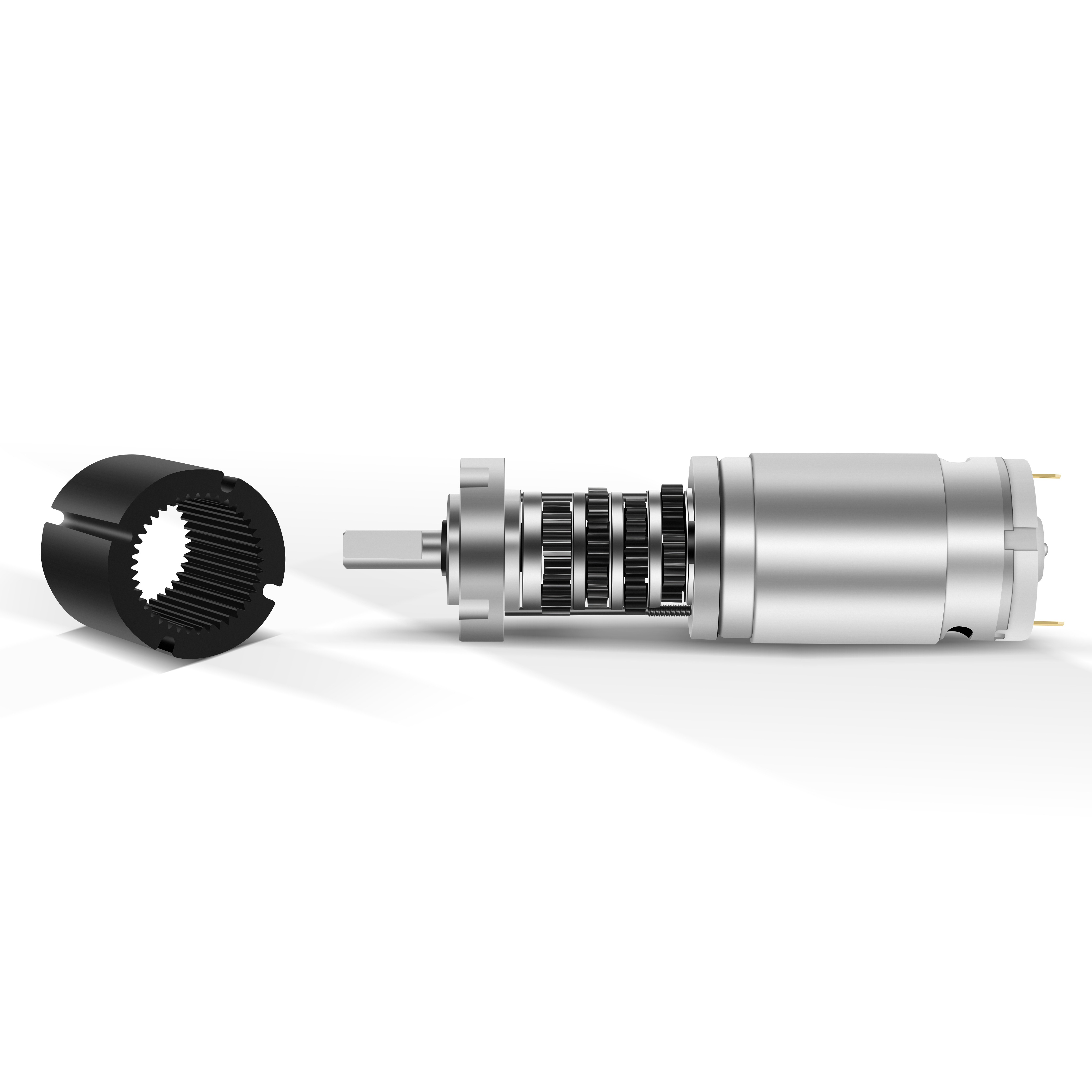 Guangdong Producer Low Speed 30rpm 12v 24v Dc Electric Small Motor with Planetary Gear Box Motor for Robot