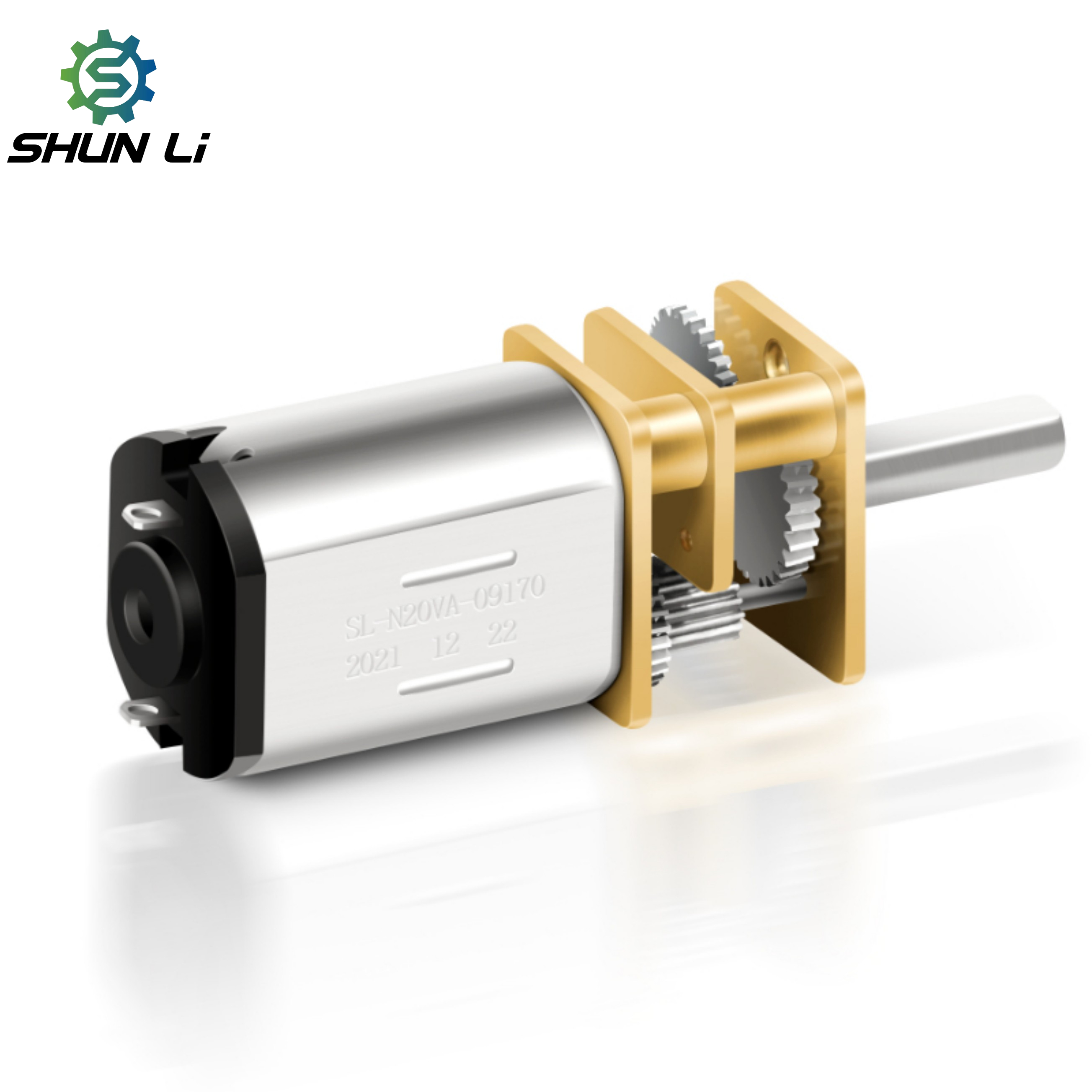 Shunli 12mm Diameter Gearbox N20 Micro Dc Gear Motor 3mm Customized Shaft 2KG.CM Torque 3V 3.7V 12V N20 Geared Motor