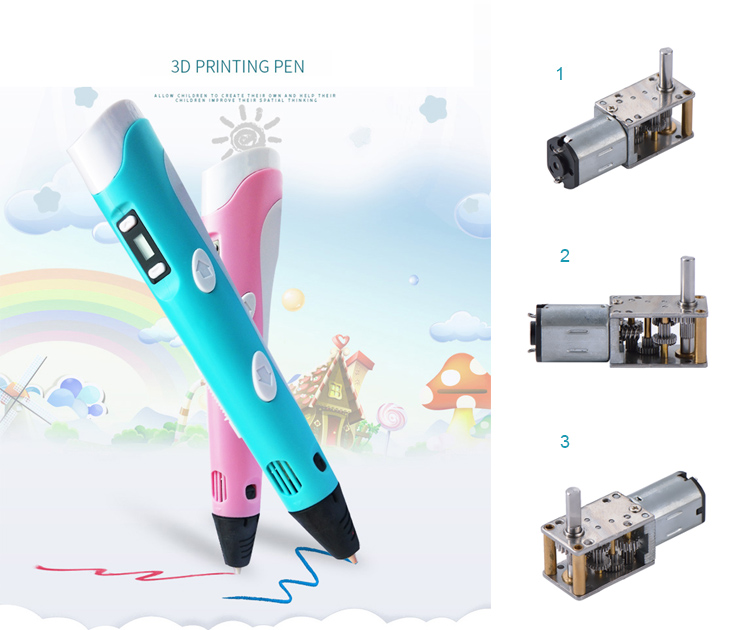 Factory 0.8nm Worm Gear Motor Brush Brushless Worm Gear Motor For For 3d Printing Pen