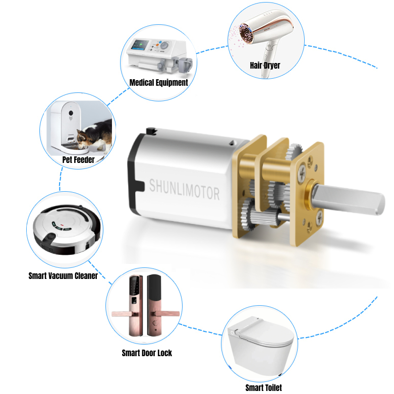 Shunli Custom Reduction Micro Planetary Gearbox Permanent Magnet Brushless Brush DC Motor 1.5V 3V 12V 24V for Dc Motor Toy
