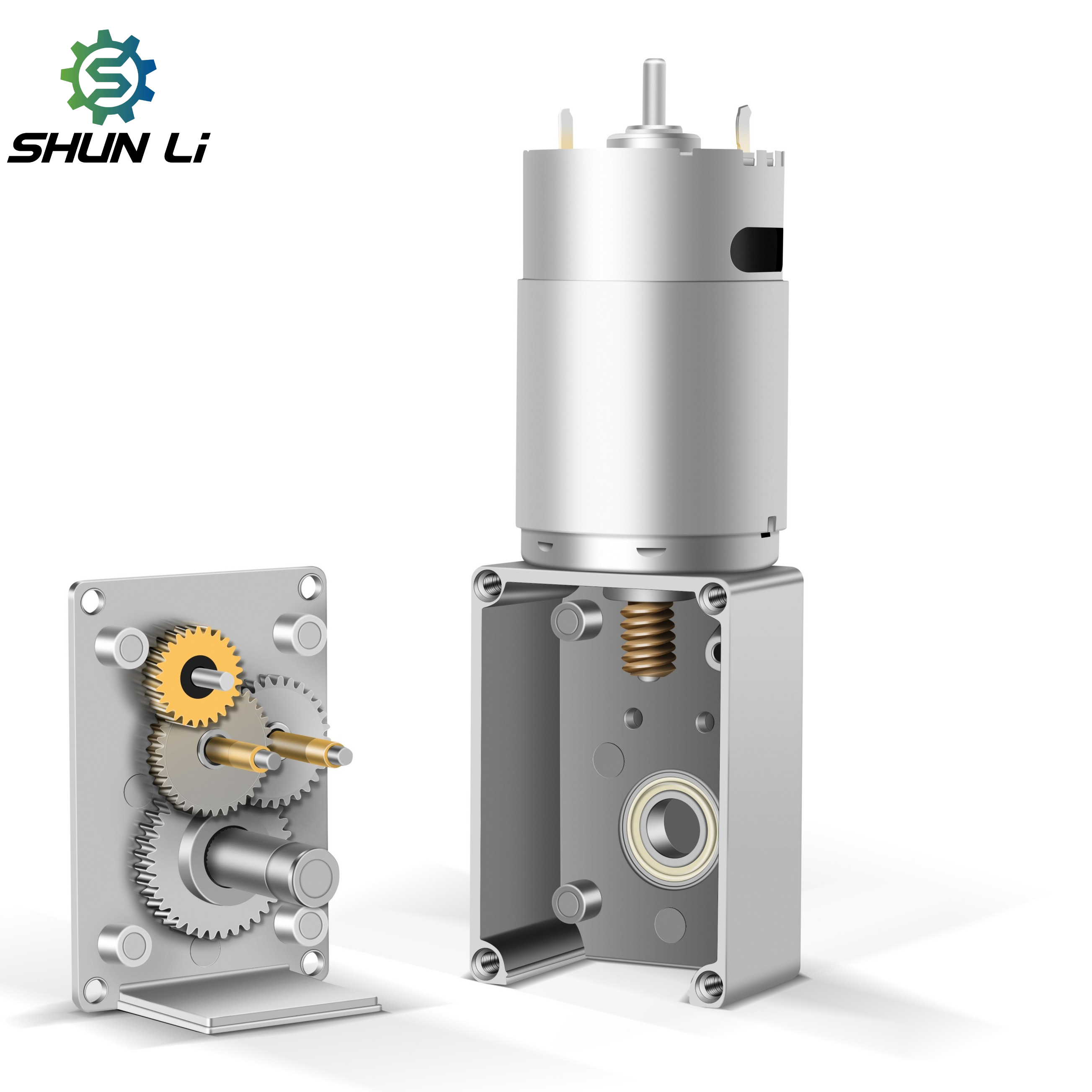 12mm 2.5v 3v 6v 12v 10 RPM 15 RPM 1 KG.CM Helical Dc Worm Gear Motor Can Match Encoder for 3D Printing Pen