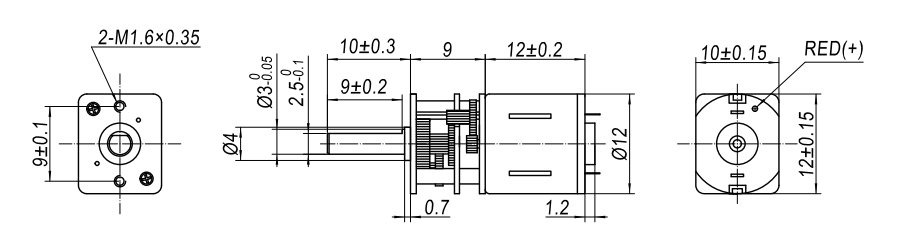 GM12AMN10 Reference Drawing