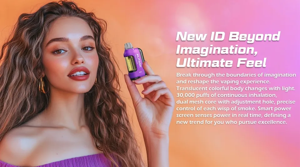 Sleek Rechargeable Vape Device with 20ml Eliquid Customization Options Available