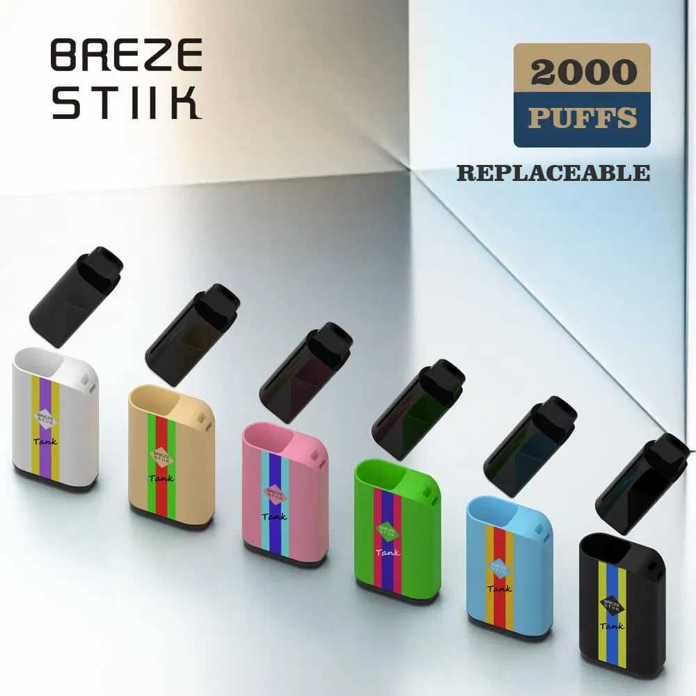 Breze Stiik Tank 2000 Puffs Disposable Vape Replaceable Pod Device Wholesale