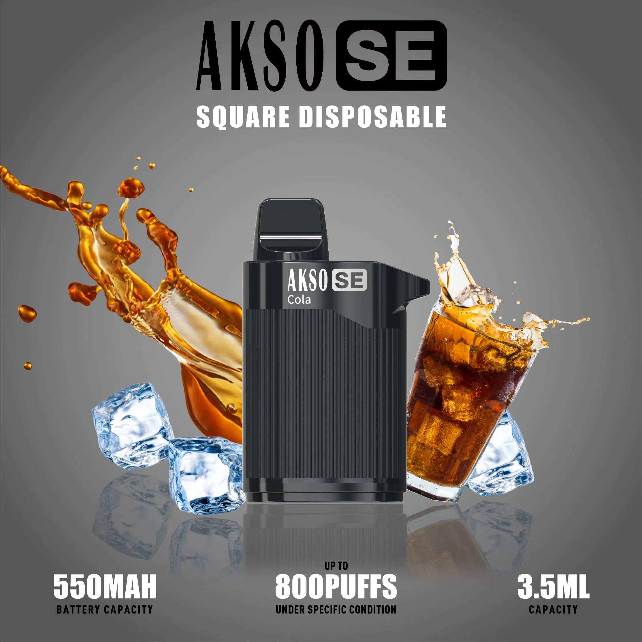 2022 China Factory Hot Sale Puff Akso Disposable Vapes Best Portable Vaporizer 800 Puffs Electronic Cigarette 3.5ml Pod Vape Device