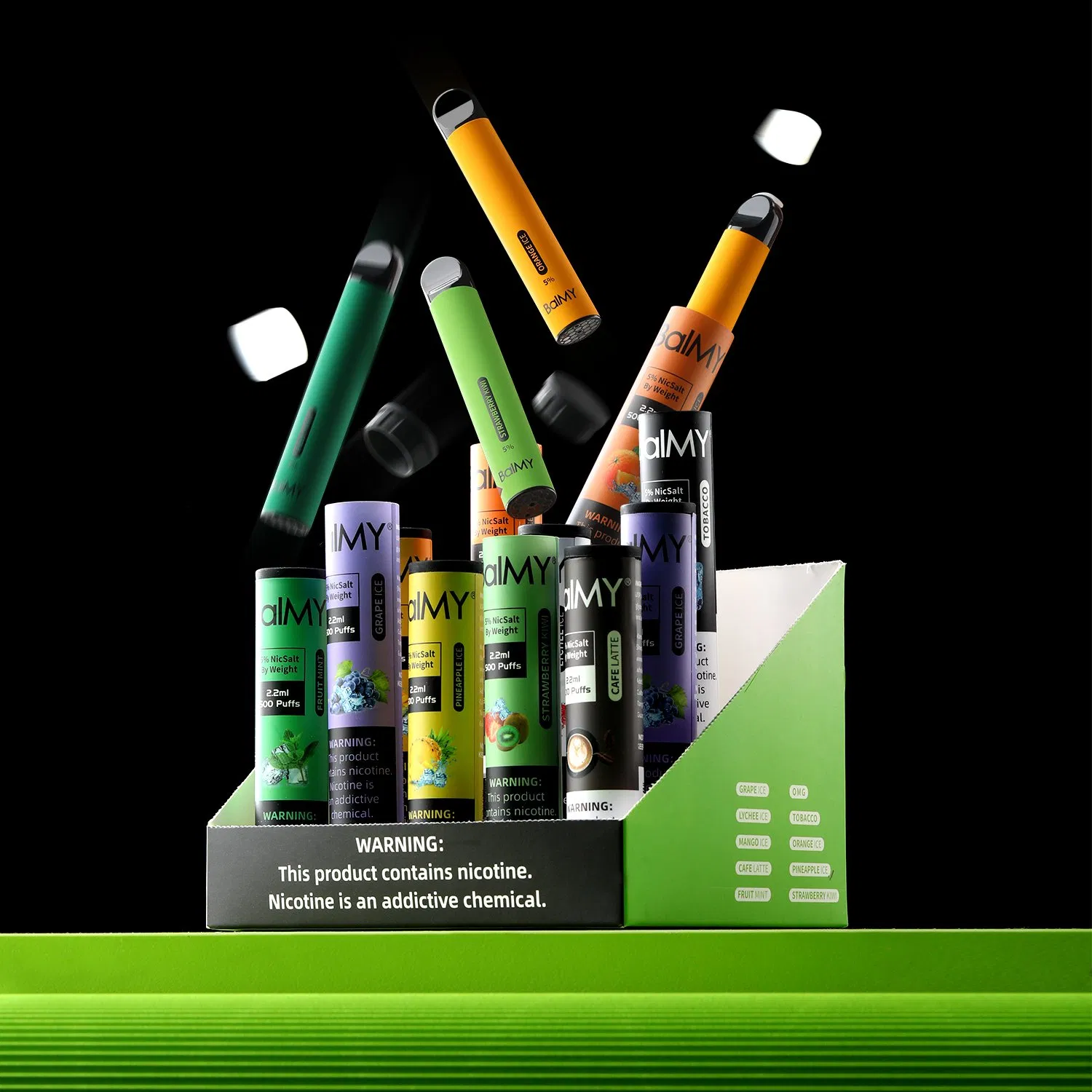 Wholesale 2022 Popular 2% 3% 5% Nicotine Salt Disposable Vape Pen Balmy Pod Kit Balmy Disposable Device