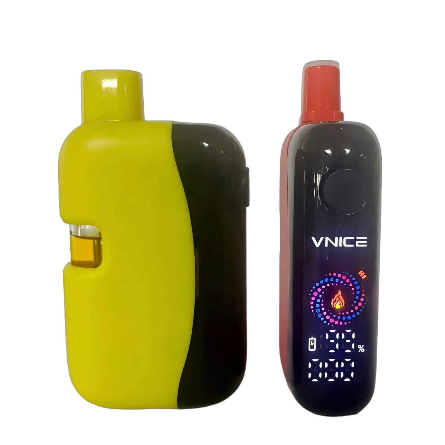 Live Resin Diamond Thick Oil 1g 2g Atomizer Mesh Coil Ceramic Aio Vaporizer Customized Pen Empty Box Disposable Vape Device with Large Smart Screen Wholesale