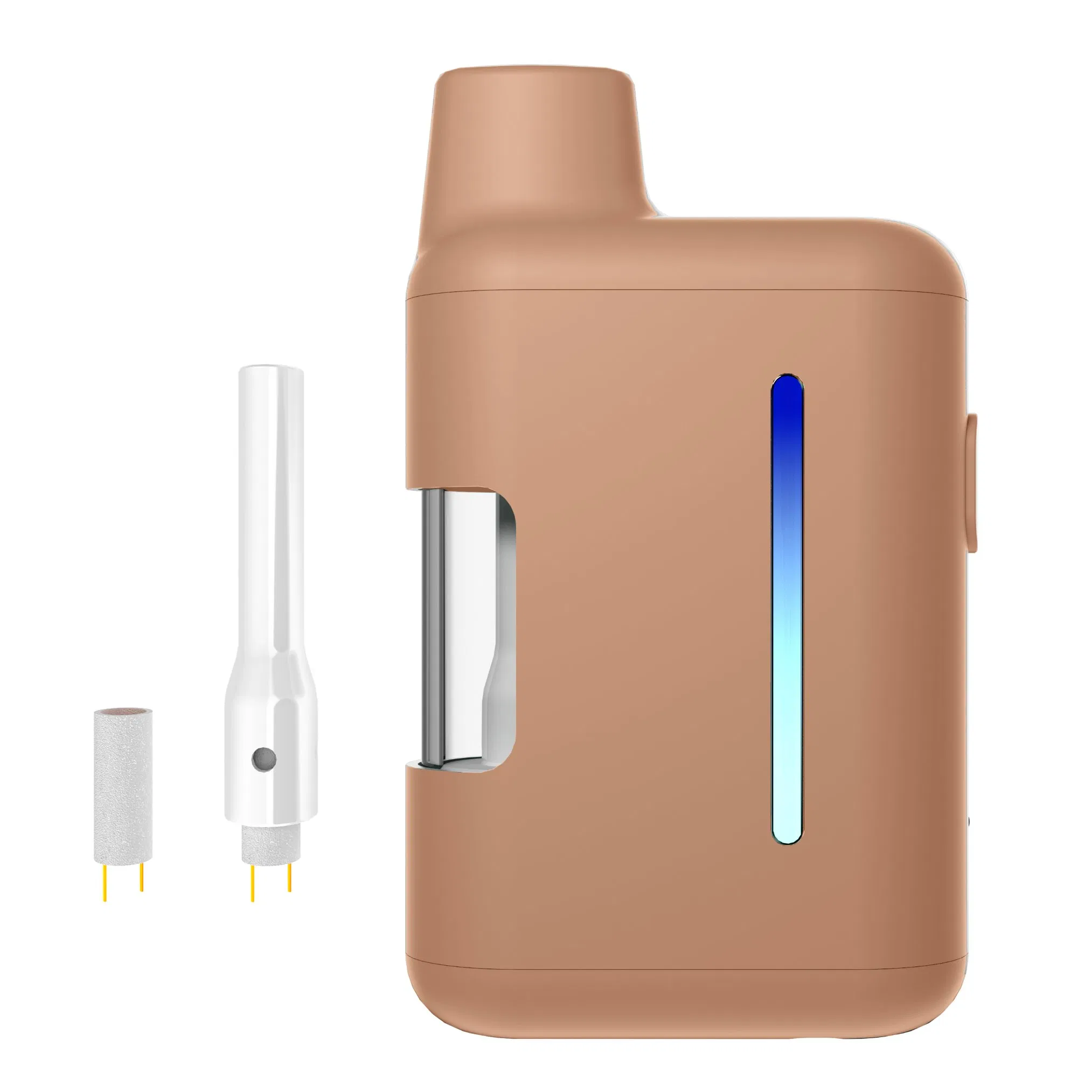 0.5g 1g 2g Metal-Free Ceramic Coil Live Resin Rosin Compatible Glass Tank Disposable Vape Pen Rechargeable OEM Device