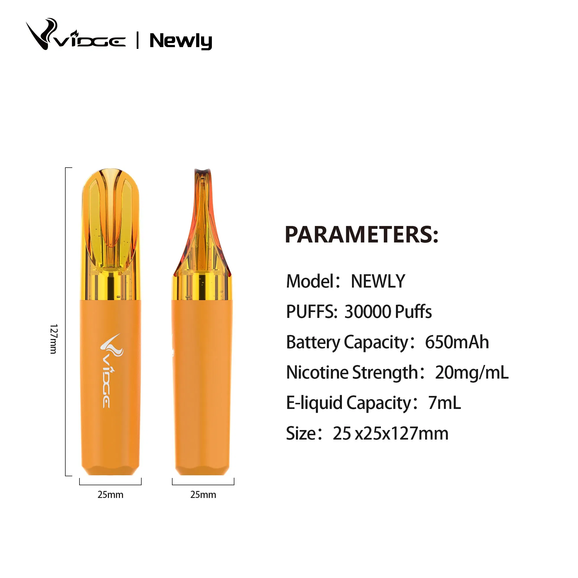 High Capacity Rechargeable Vape Device with 30000 Puffs and Type-C Charging