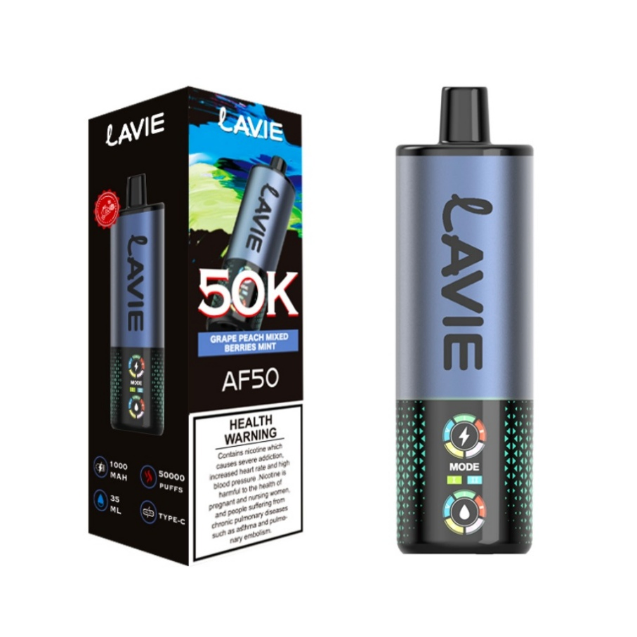 Rechargeable Smart Screen Consistent Metal Hookah Disposable E-Cigarette Vaping Device for Daily Carry