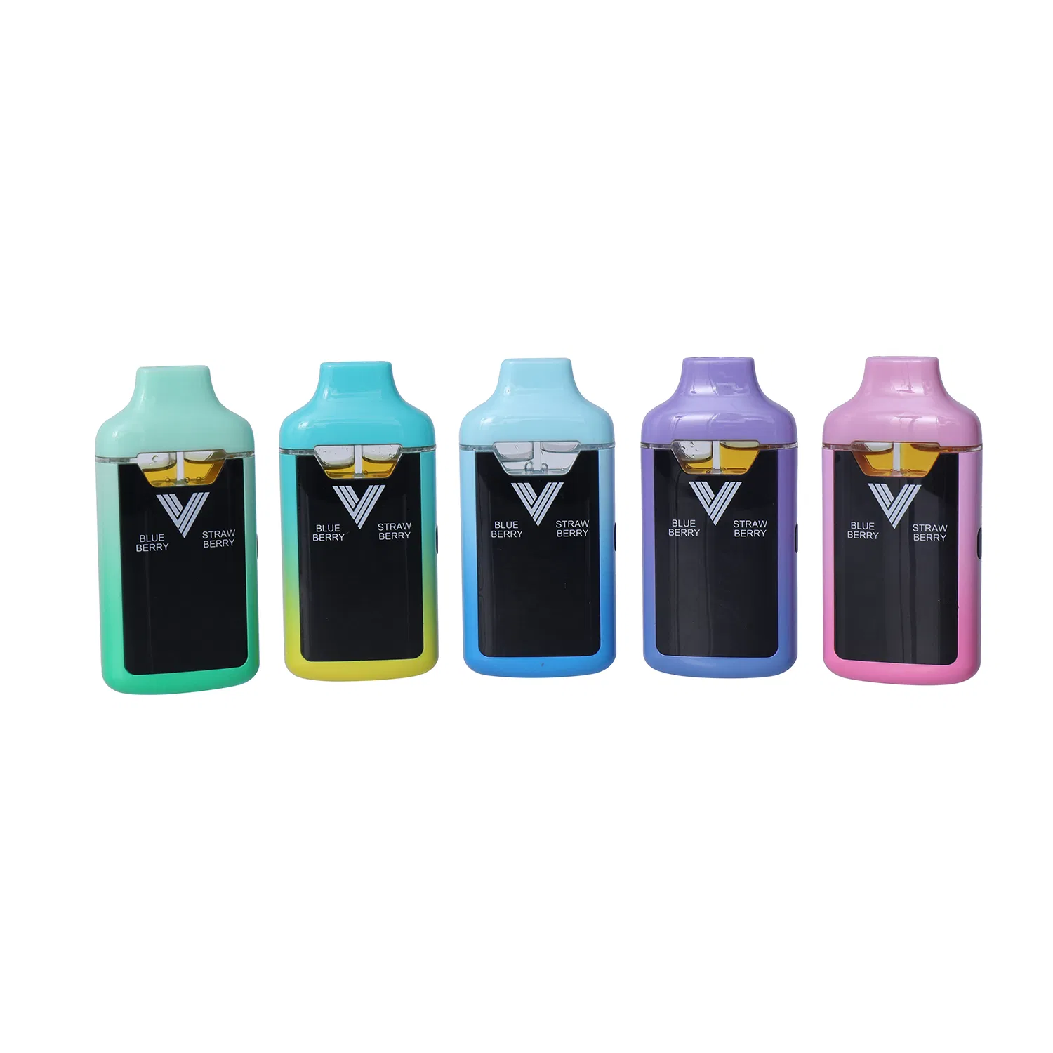 Wholesale Ceramic Dual Double Chamber Hardware Disposable Vape Pens Empty 1ml+1ml Postless Device with Big LED Smart Screen