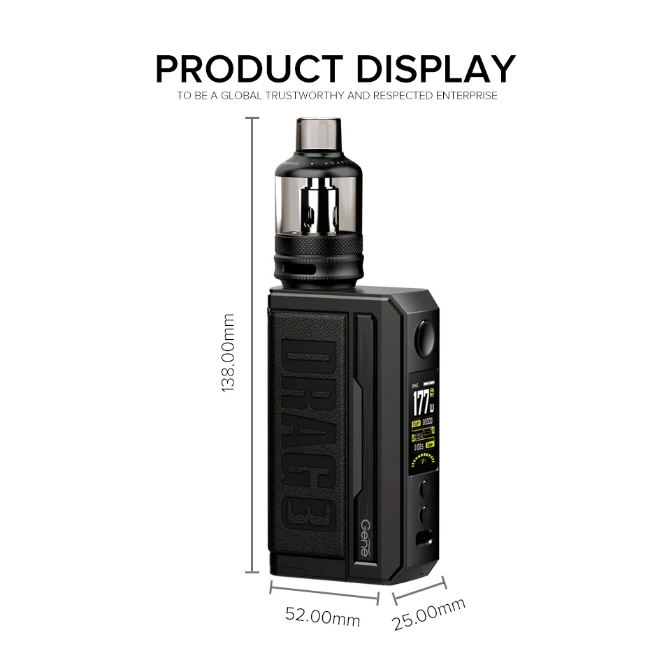 China Wholesale Voopoo Drag 3 Rechargeable Vape Mod Kit Vape Device