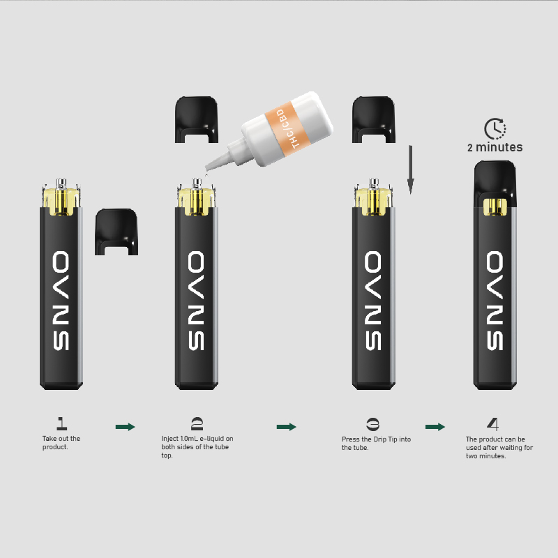 Hot Sale Ovns CD01 Vape Refillable 1ml Oil and Coil Separated Rechargeable Electronic Cigarette From China Device Plant