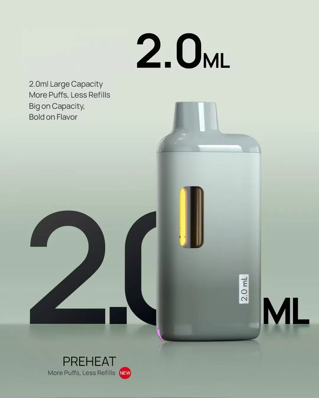Direct Factory Customize OEM Service Metal-Free Ceramic Disposable Mini Box Vape Device with Preheating Function, Inhale Activated 2ml 2g 2gram Empty Carts