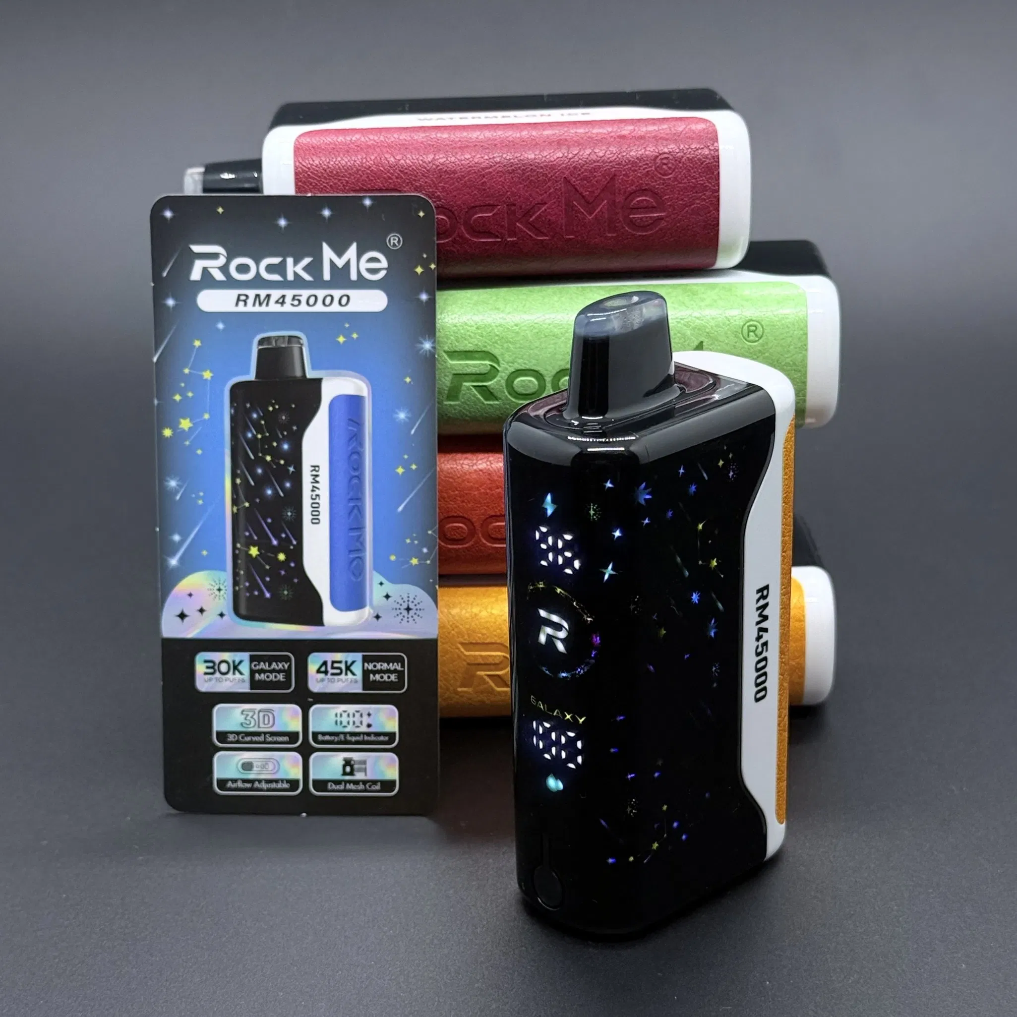 Rock Me Sphere 45000 Puffs Disposable Vape Electronic Cigarette Vape Pen Airflow Adjustable 25ml 15flaovrs Vape Device