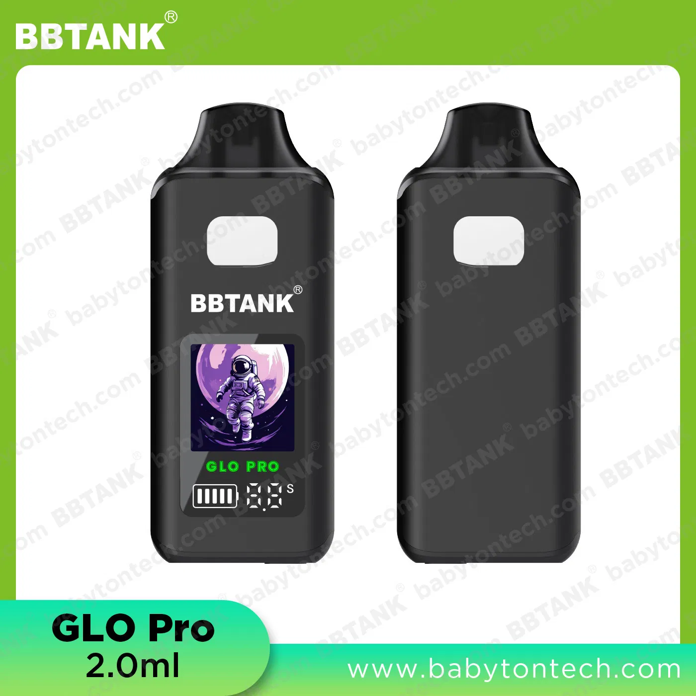 1g 2g Ceramic Heating Postless Empty Disposable Vape Bbtank Glo PRO Smart Temperature Control