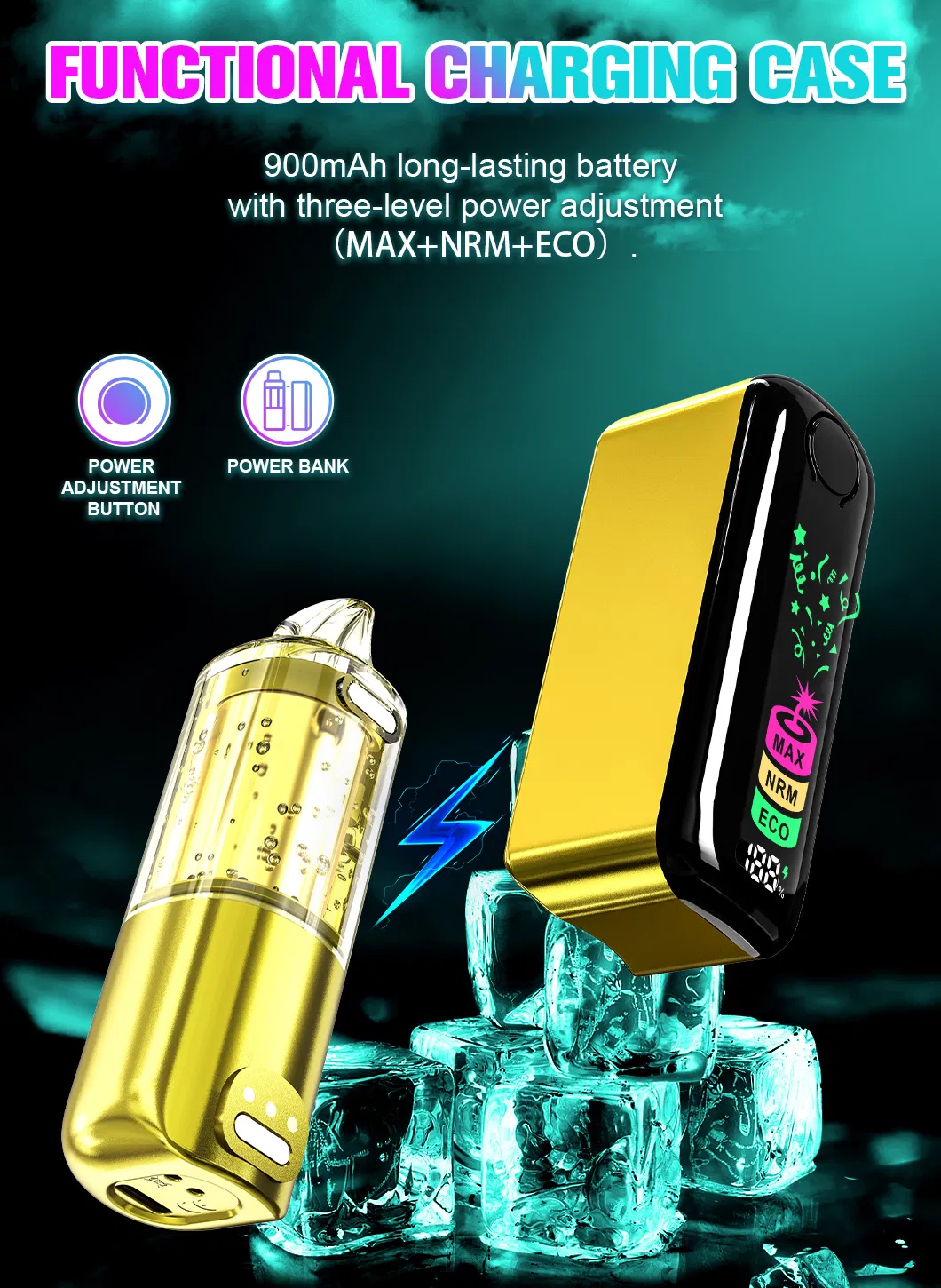Xsl B83-B 30000 Puffs Vape, Ultra-Long Lifespan, Disposable Device Power Bank