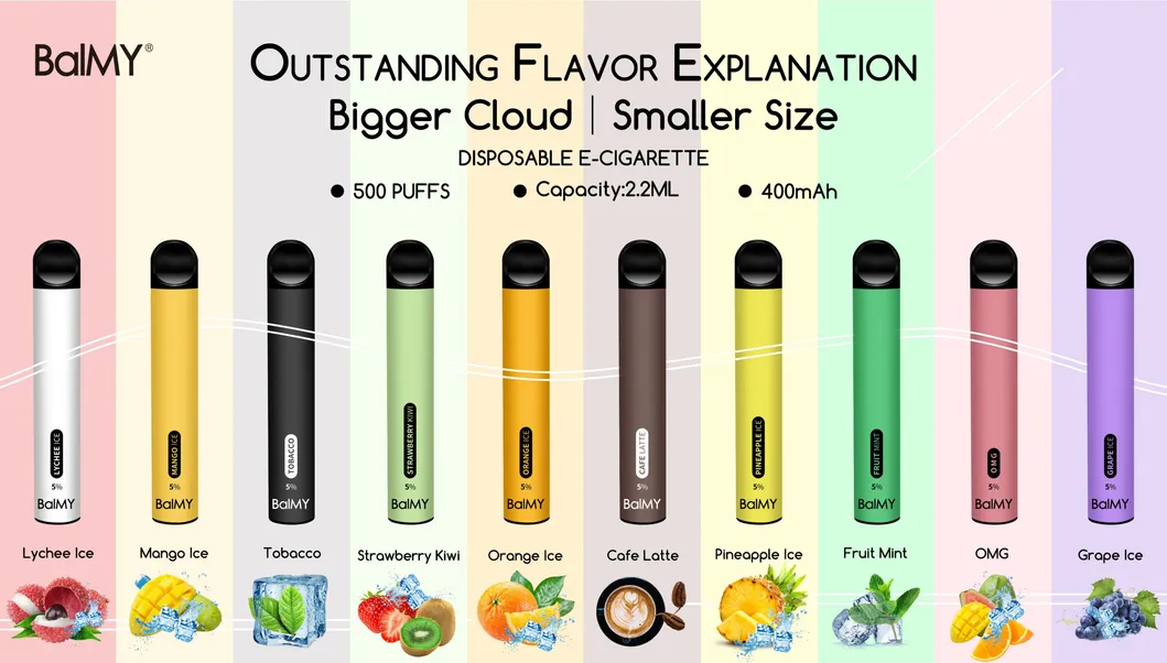 Wholesale Popular Nicotine Salt Disposable Vape Pen Balmy Pod Kit