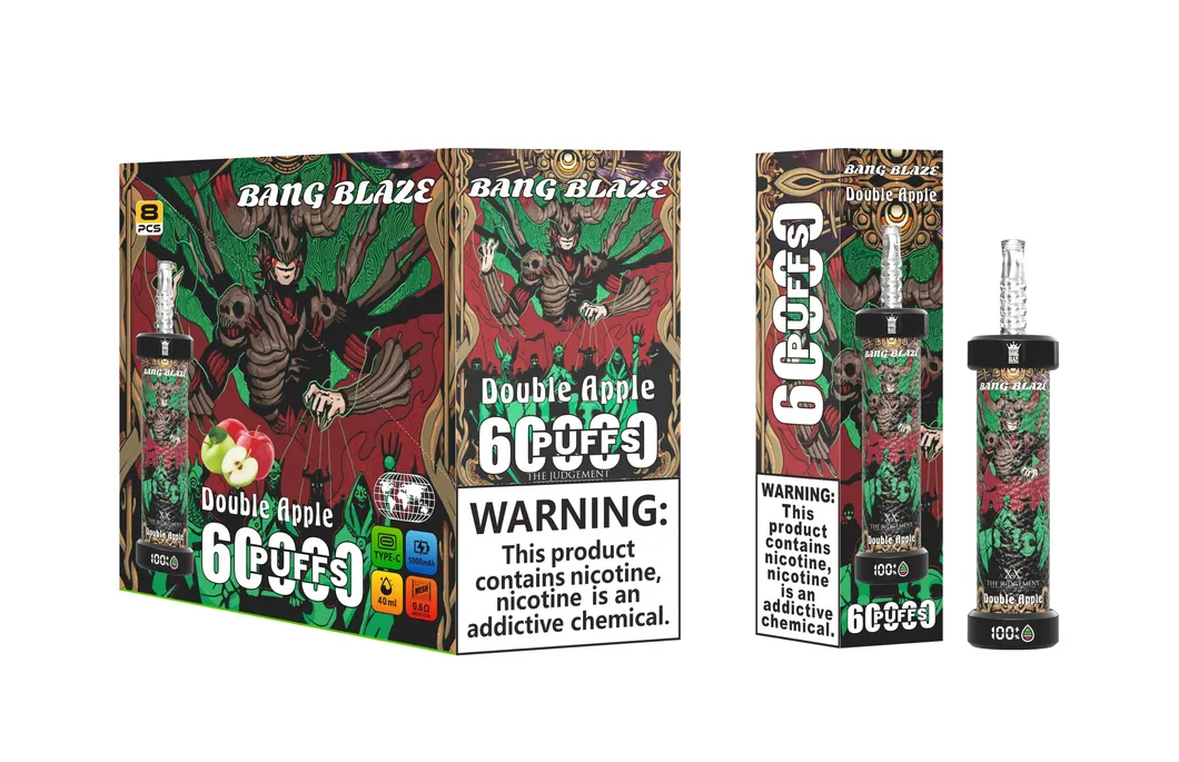 40ml E-Liquid Mesh Coil 60000 Puffs Bang Blaze Shisha 60K Rechargeable Disposable Big Smoke Vape Device