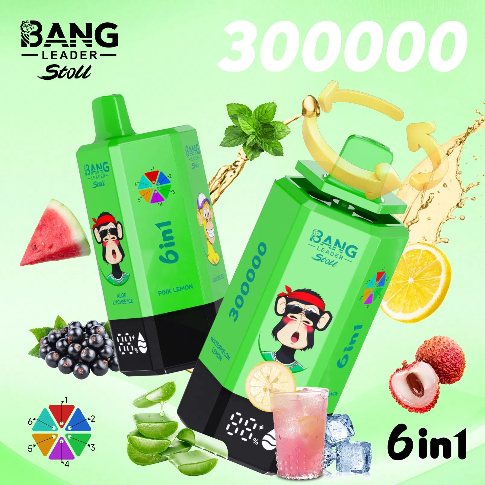 Compact Portable Bang 300K Best Disposable 2026 Adjustable Wattage New Year Gift Vaportizer Vape Device