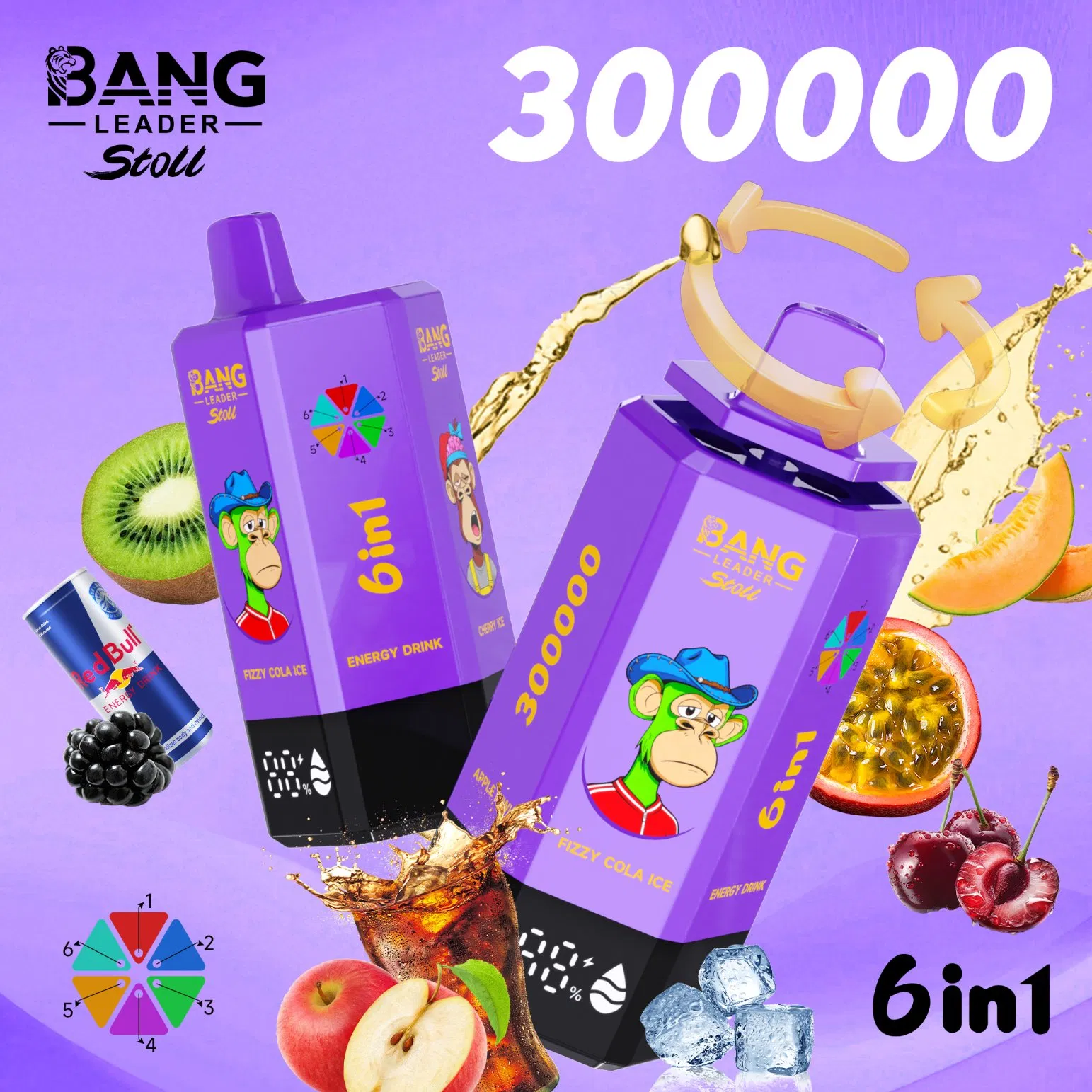 Compact Portable Bang 300K Best Disposable 2026 Adjustable Wattage New Year Gift Vaportizer Vape Device