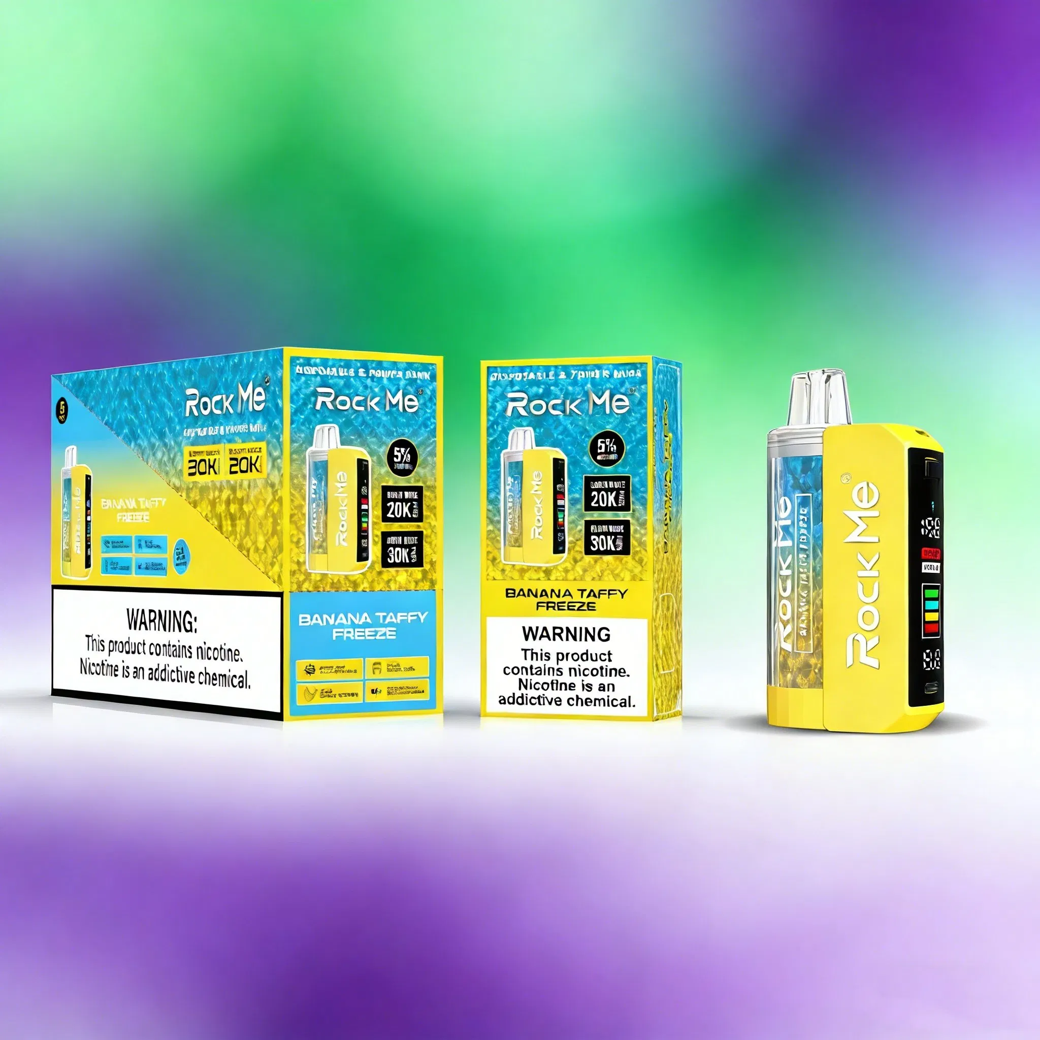 Big Puff Disposable Vape 30000 Puffs Adjustable Power Rechargeable Vape Device